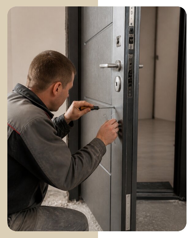 Регулировка металлической двери с выездом мастера в Муре
