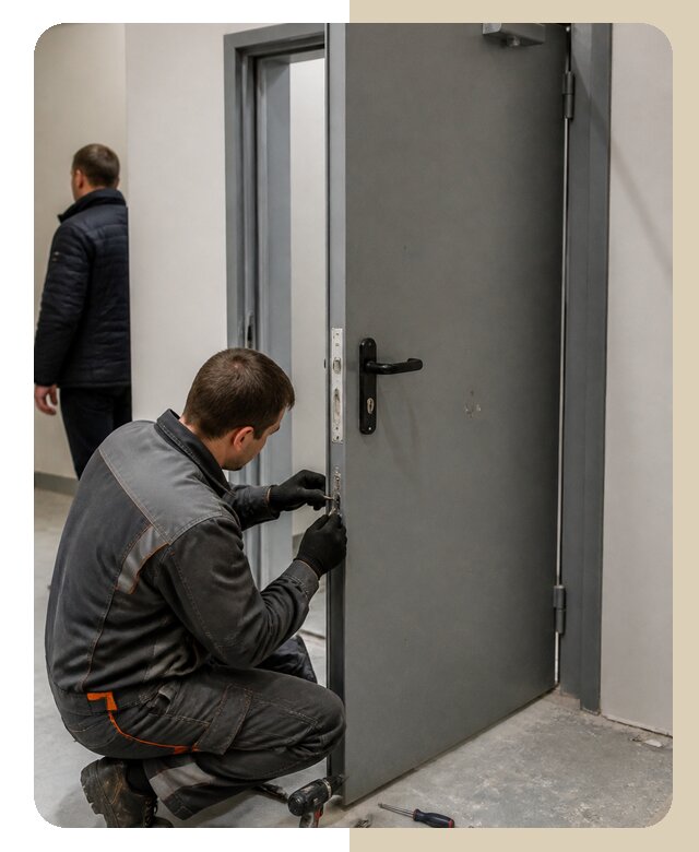 Ремонт противопожарной двери в Муре по цене 6637 р. | ДвериЛегко-Мум